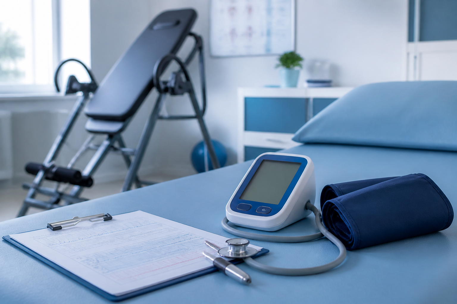 Blood pressure monitoring equipment in clinical setting