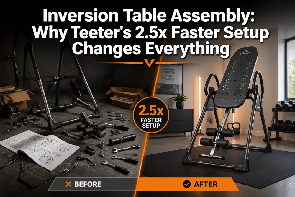 Inversion Table Assembly and Setup: Why Teeter's 2.5x Faster Assembly Matters for Busy Users