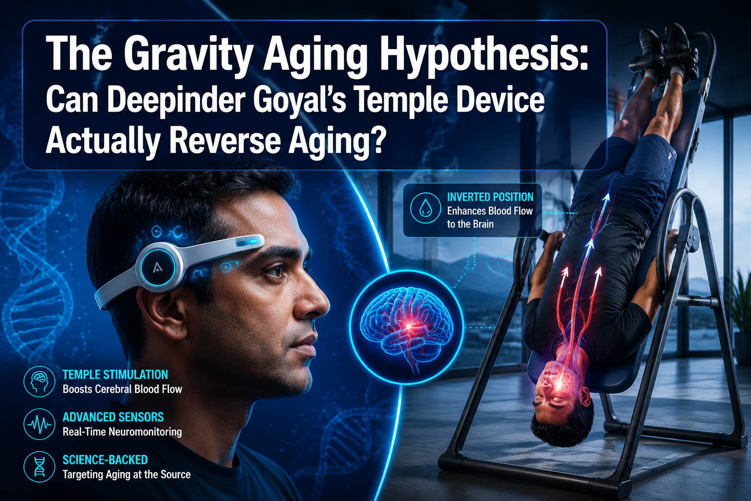 The Gravity Aging Hypothesis Explained: Can Deepinder Goyal's Temple Device Actually Reverse Aging?