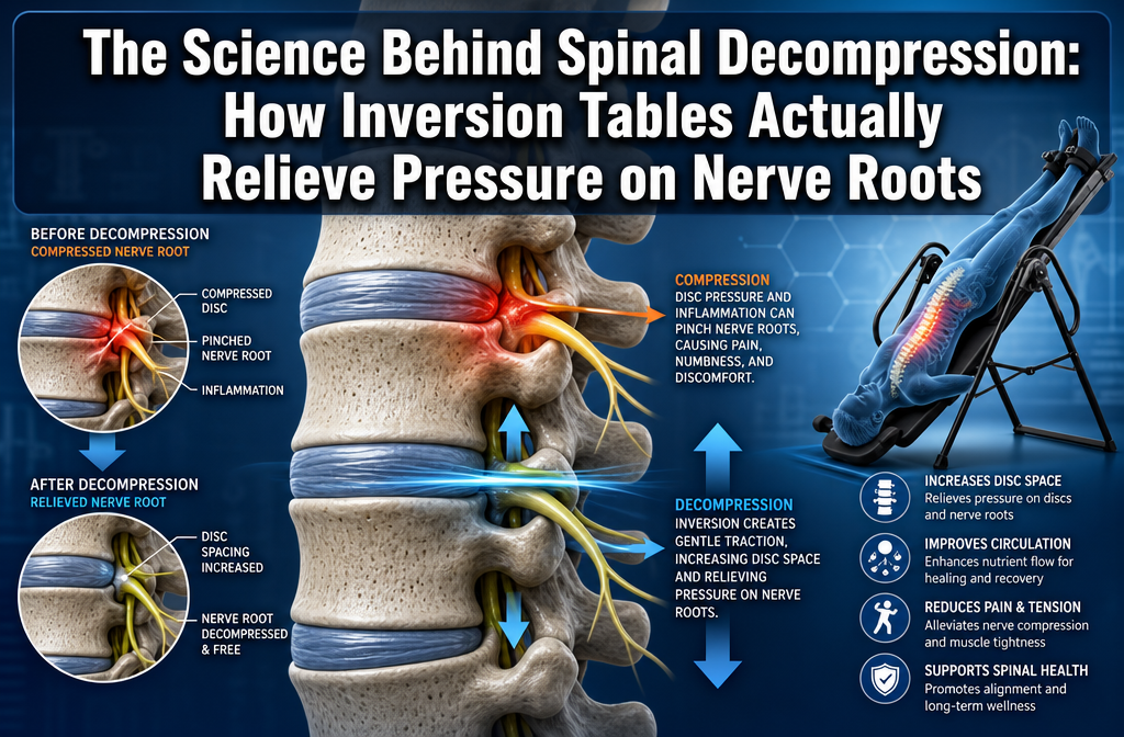 The Science Behind Spinal Decompression: How Inversion Tables Actually Relieve Pressure on Nerve Roots