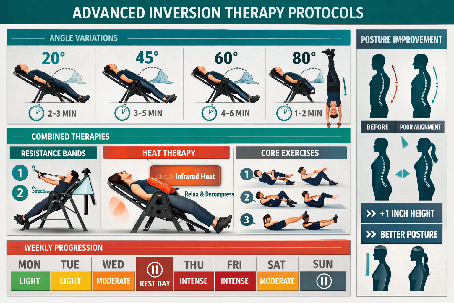 Breaking Through The Inversion Table Plateau Effect: Variable Angle Protocols