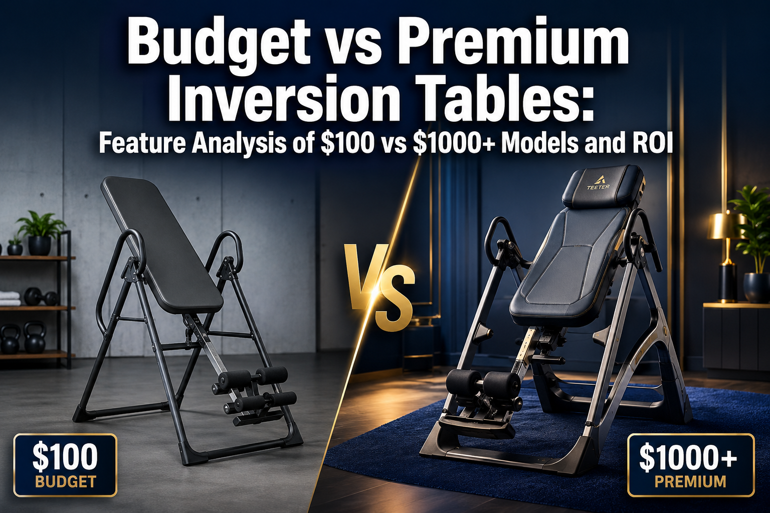 Budget vs. Premium Inversion Tables: Feature Analysis of $100 vs. $1,000+ Models and ROI