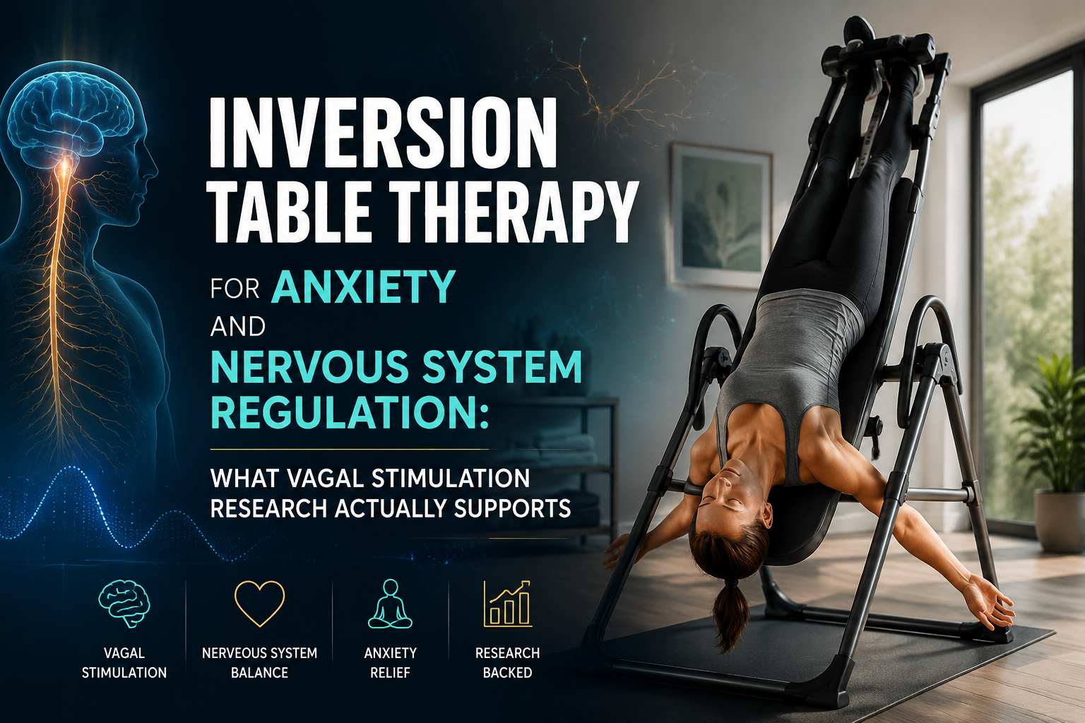 Inversion Table Therapy for Anxiety and Nervous System Regulation: What Vagal Stimulation Research Actually Supports