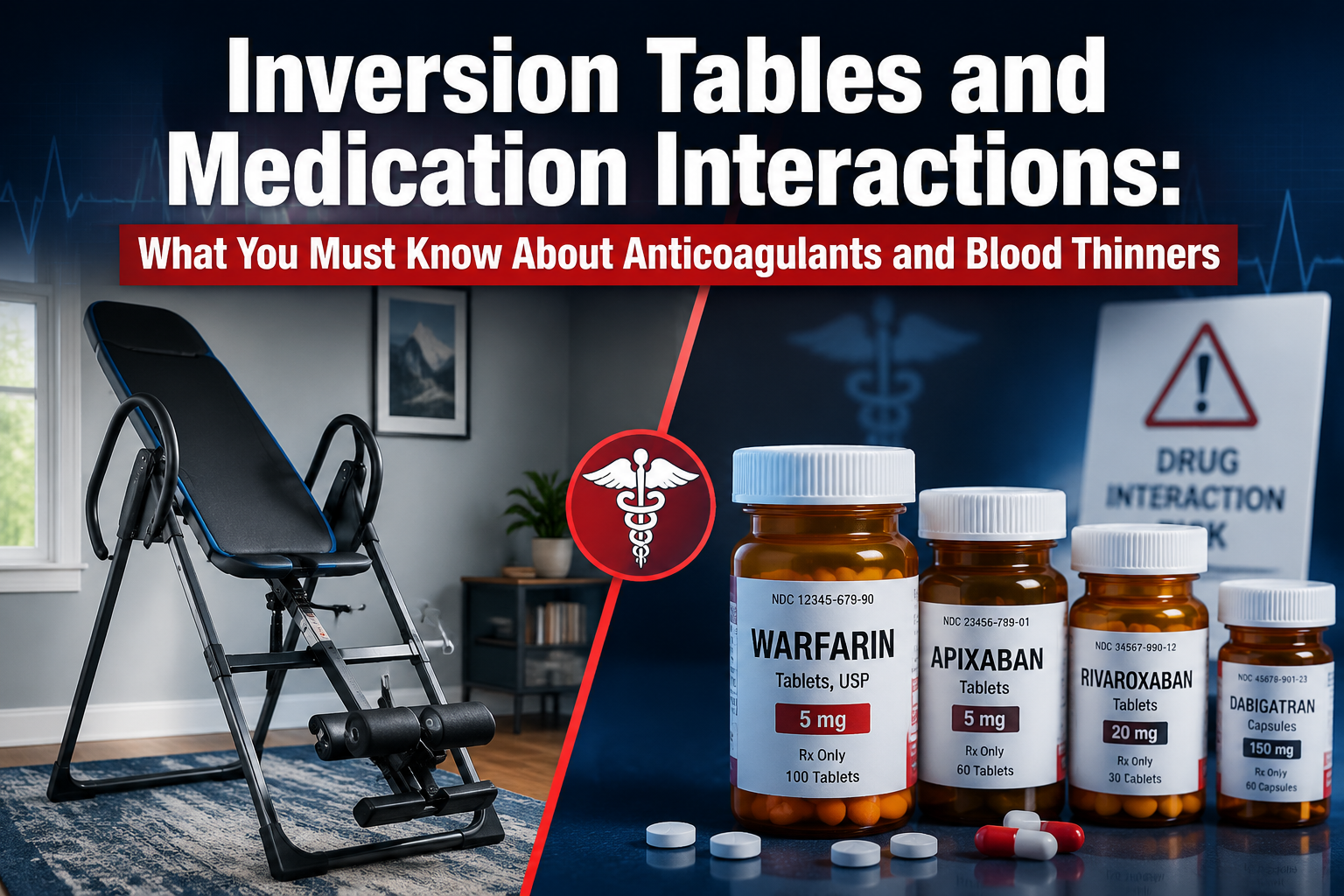 Inversion Tables and Medication Interactions: What You Must Know About Anticoagulants and Blood Thinners