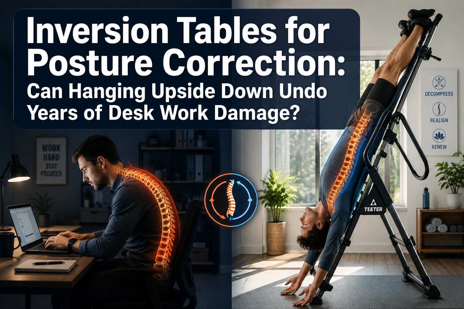 Inversion Tables for Posture Correction: Can Hanging Upside Down Undo Years of Desk Work Damage?