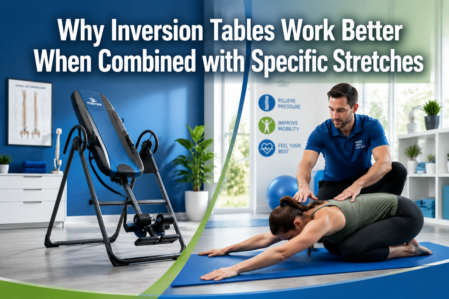 Why Inversion Tables Work Better When Combined with Specific Stretches: A Physical Therapist-Approved Protocol