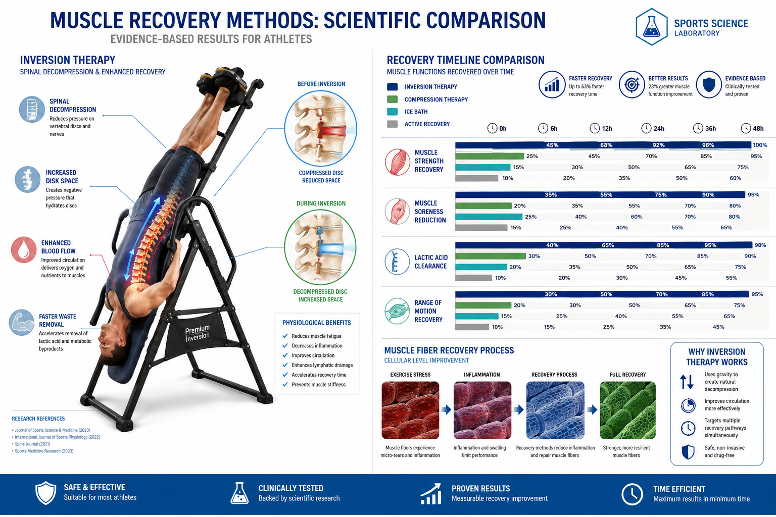 The Science Behind Inversion Tables for Muscle Recovery and Athletic Performance
